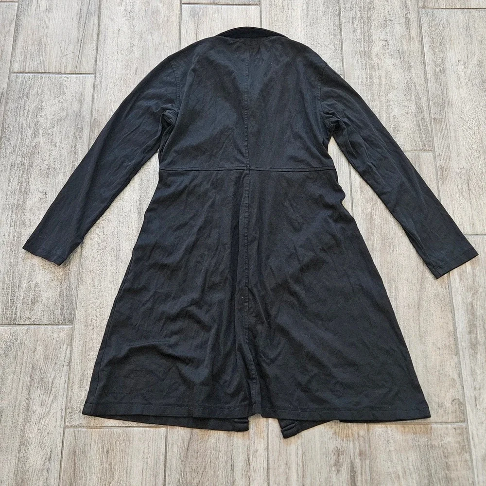 Everlane The Luxe Cotton Shirt Dress Size S Black Long Sleeve Button A-Line